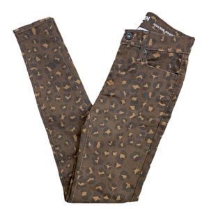Denizen Levis‎ Leopard Cigarette Jeans Jegging Size 25